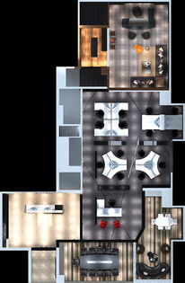 300㎡现代简约教育机构装修案例 让学习空间焕发活力